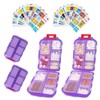 2PCS 7-Day Pill Organizer with Labels – Travel Pill Case,