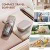 Topavatop Travel Soap Case, Leakproof Soap Box with Lid, Bar