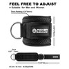 POWER GUIDANCE Ankle Strap for Cable Machine, Adjustable Ankle Straps