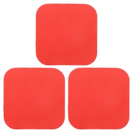 uxcell 3Pcs Rubber Jar Opener Grippers Pads, Multi-function Heat-insulated Non-Slip Grippers Pads for Jars, Kitchen Tool for Easy Opening (Red, Square)