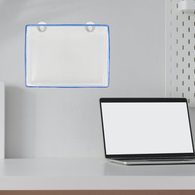 Operitacx A4 Wall-Hanging Document Bag, Transparent Storage Bag for Files,