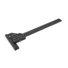 Multifunction Woodworking Ruler Aluminum Alloy T Shaped Black Measuring Marking