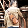 pundarika leather sling bag for men crossbody bag Casual shoulder