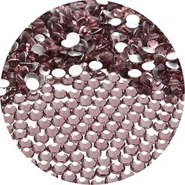 NCB Nancybeads 3000pcs Flatback Round Glass Nail Art Rhinestones Crystal for DIY Making Accessories Shoes, Clothes, Face Art, Bags, Manicure (Lt. Amethyst, SS3 3000pcs)