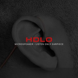 SHEEPDOG MICROPHONES HDLO - Tubeless, Covert High Definition 3.5mm Police Listen Only Earpiece (HDLO-3.5), Clear, 24 Inch