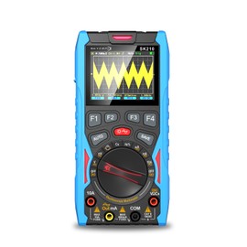 SK210 Digital Oscilloscope Multimeter, 50Msp Sampling, 12MHz Bandwidth, 6000-Count True RMS, 2.4" Color Display, Waveform Generator, Auto/Manual Range, Overload Protection
