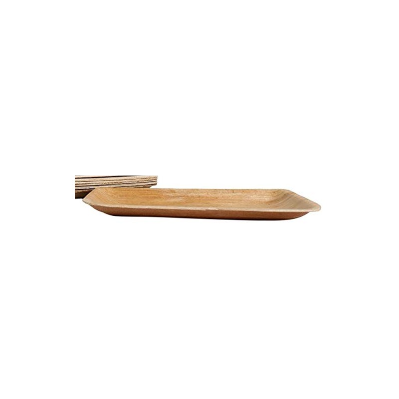 KOKA Palm Leaf Disposable Plates Rectangular Environmentally Friendly Disposable Tableware