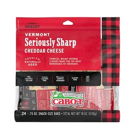 Generic Cabot Creamery Seriously Sharp Snack Pack Cheddar Cheese, 24 ct./0.75 oz.