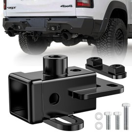 OGYE 13419 Class 3 Trailer Hitch Receiver for Dodge Ram 1500(2019-2024),2" inch Hitch Receiver with Bolts,Tow Hitch with Anti-Rust Gloss Powder Coat, Black Trailer Hitch Kit