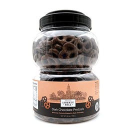 Liberty Bell Real Dark Chocolate Covered Mini Pretzels, 40 Ounce Tube