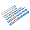 7PCS Carbide Drill Bits Straight Shank Spiral Drilling Bit Set