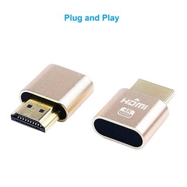 DIFCUL HD-TV Dummy Plug 4K Display Emulator Compatible with Windows Mac OSX Linux Dummy Plug Display Emulator for HD-TV UHD 3840x2160@60Hz (Pack of 3)