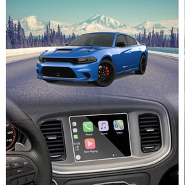 pzswuxie (2 Pack Screen Protector for 2011-2020 2021 2022 2023 Dodge Charger Uconnect 8.4 Inch HD Anti-Fingerprint 9H Hardness Tempered Glass Protective Film Car Radio Accessories