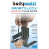 Bodyassist Sports Lock Lace-Up Ankle Guard, White Medium