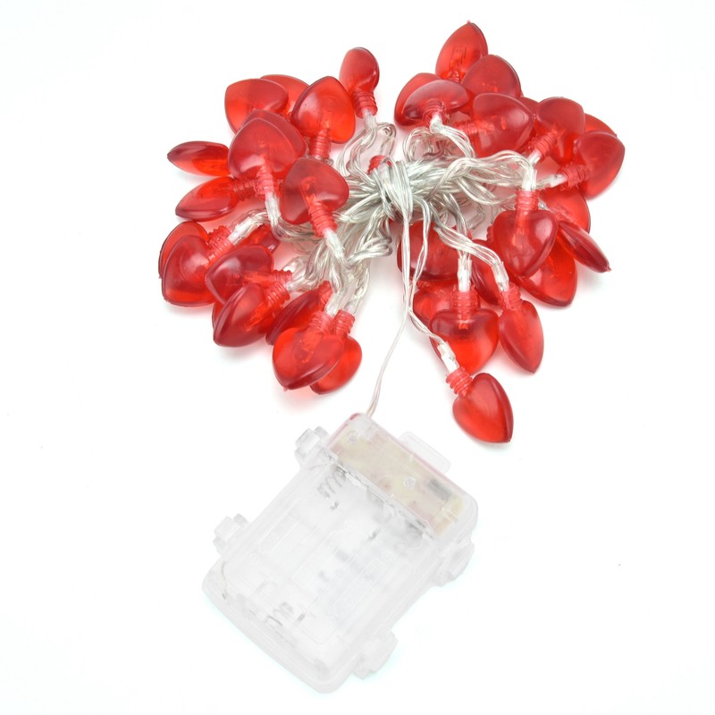 Heart Shape 20LED String Lights 2M Copper Wire Light for