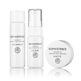 Sofistance Skin Care Trial Set (Advanced) Lotion, Serum, Milky Lotion, Cream [Natural Skin Care Derived from Rice], Moisturizing Essence, 0.7 fl oz (20 ml) & Milky Lotion, 0.4 oz (12 g) & Cream 0.4 oz
