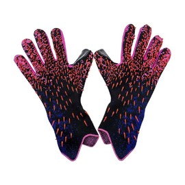 Yuly - Guantes de portero de fútbol con agarre fuerte, tamaño 6/7/8/9/10, color rojo