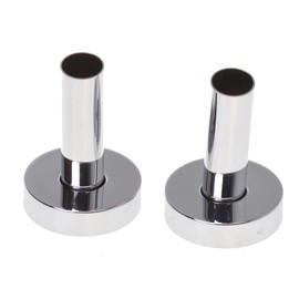 Aqbau® Cover rosettes for radiators with protective tube, pipe collar, heater, radiator (chrome)