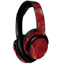 MightySkins Compatible with Zvox Accuvoice Headphones Model AV50 - Crimson Marble | Protective, Durable, and Unique Vinyl Decal Wrap Cover | Easy to Apply, Remove, and Change Styles | Made in The USA