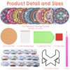 Diamond Painting Art Coasters Kits, 10 Pieces Mandala Diamond Painting