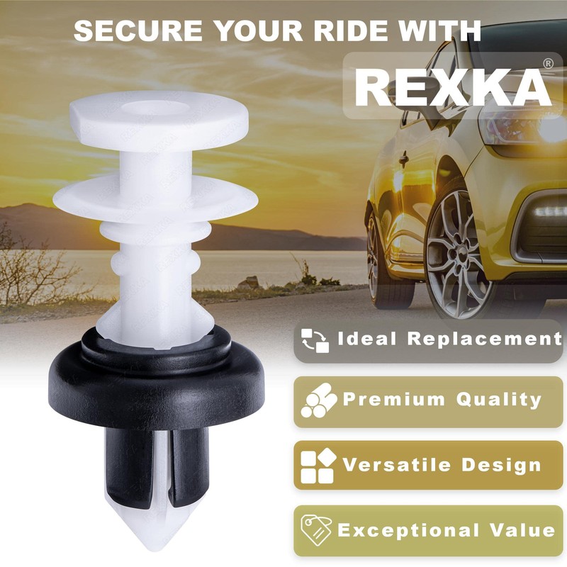 Rexka 10pcs Windshield Pillar Door Panel Trim Retainer Clip 91561-SJD-003