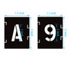 Craft Stencil Kit: 1 Inch Symbols, 42 Pcs Alphabet Stencil,