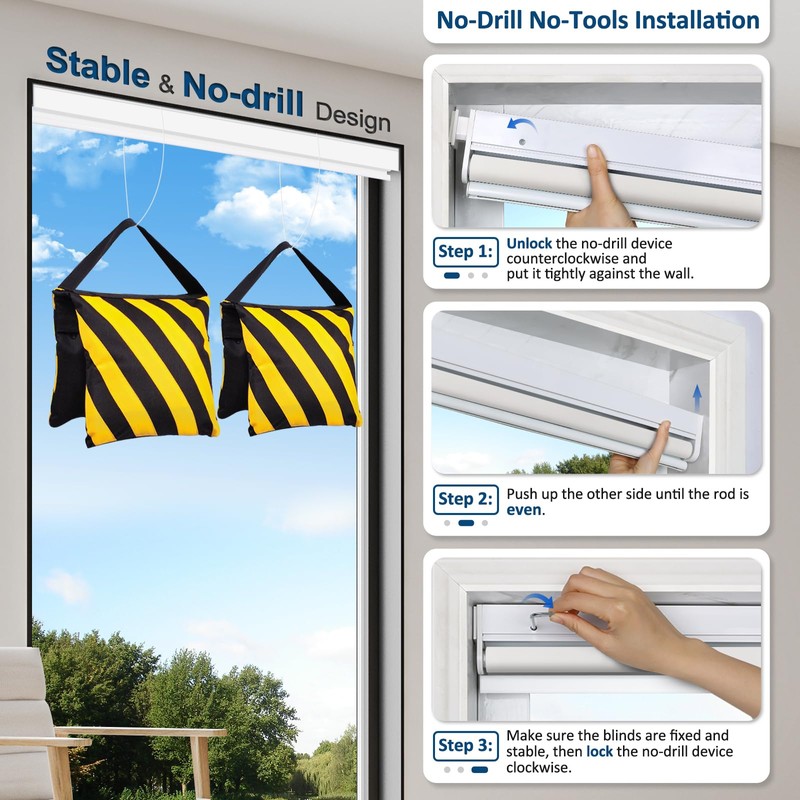MANSNIX Smart Motorized Blinds with Remo324242 Blackout Electric Blind for