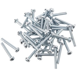 Machine Screws/Bolts Zinc Plated (BZP) Pozi Pan Head Mch Screw M4 4mm x 30mm (Pack of 50)