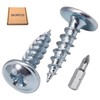 SKIR'CO (Pack of 100) Galvanised Steel 3.0 x 12mm Wood