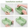 Pack of 5 Folding Boxes, Foldable, Stable, Plastic, Sturdy Folding