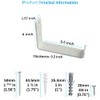Shelf Brackets 6 Pack Heavy Duty Floating 5.5"L x 4.0"H