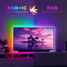 DAYBETTER 16.4 FT LED Lights for Bedroom, LED Strip Lights RGB 5050 Color Changing with App Control Remote, Color Changing Music Sync LED Strip for Bedroom,Gaming Living Room, Home Decoration