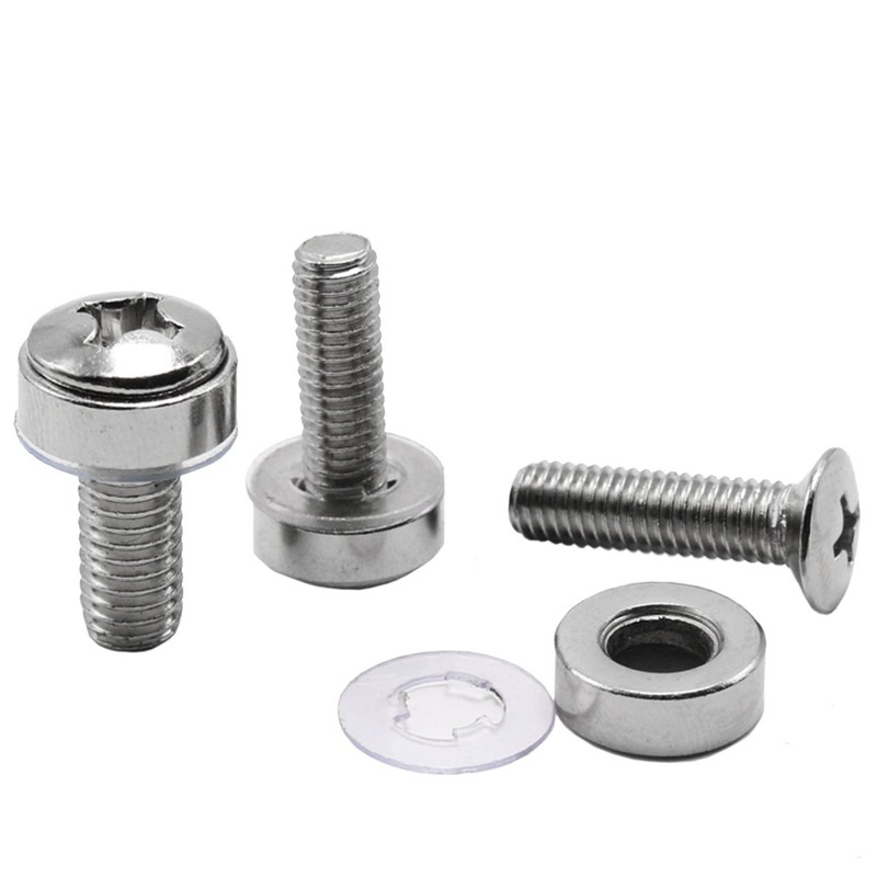Lancher 60-Pack M6 x 16mm Screws and Cage Nuts for