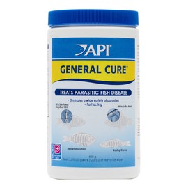API GENERAL CURE Freshwater and Saltwater Fish Powder Medication 30-Ounce Bulk Box,White