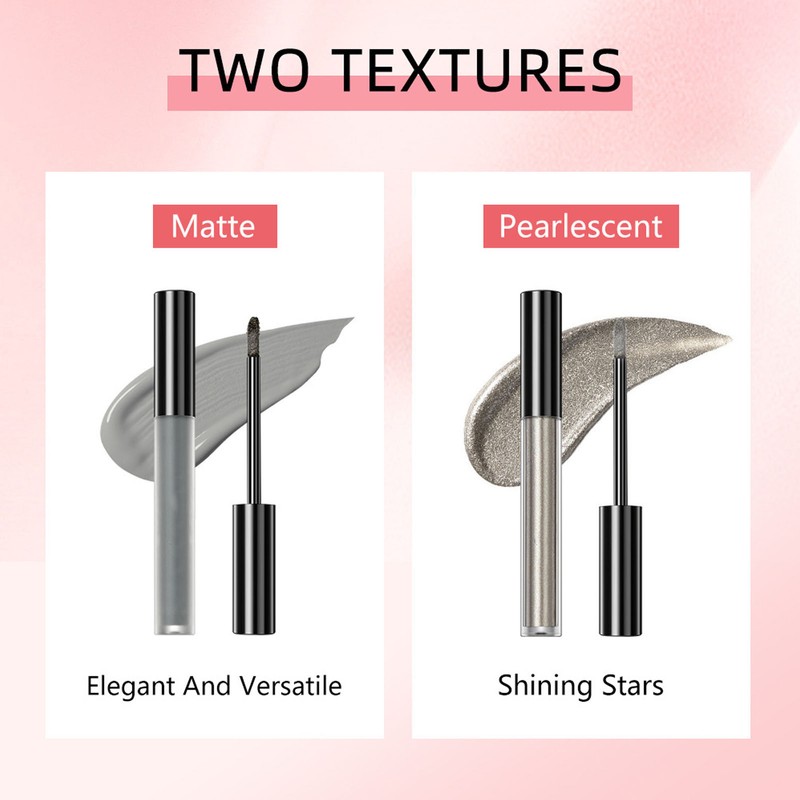 9Pcs Household Liquid Eye Shadow Set Makeup Shine Finish Matte