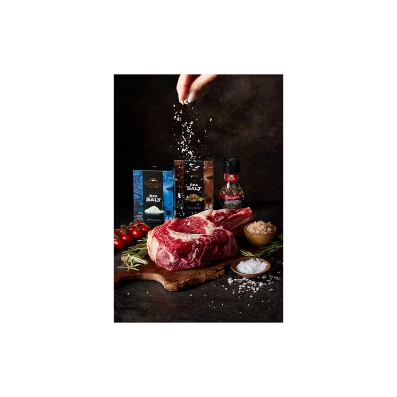 Tuscanini Italian Sea Salt Flakes, 4.4oz | Flaky Sea Salt