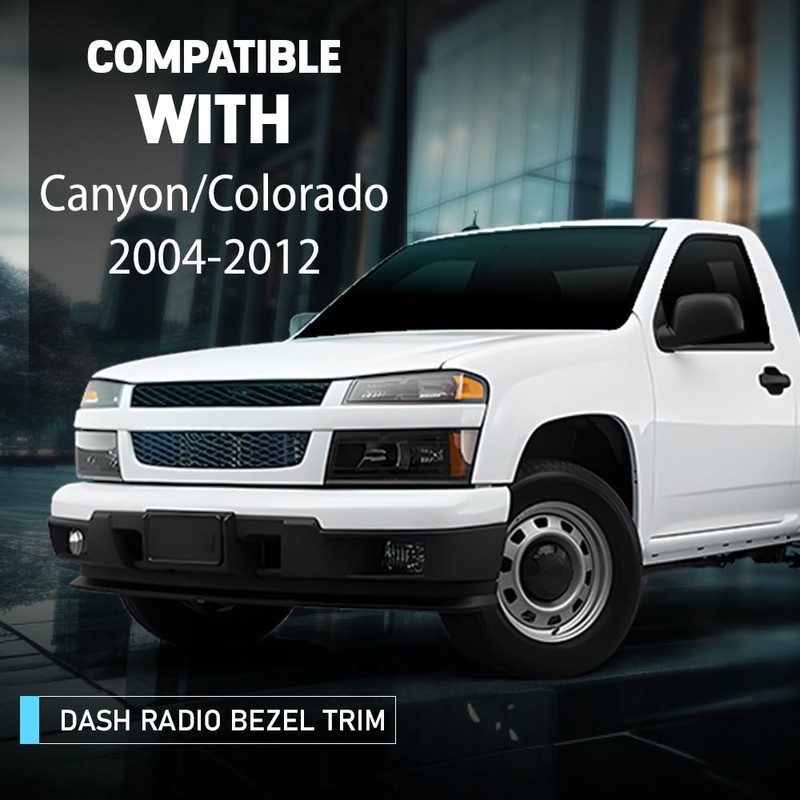 CHEDA Radio Dash Bezel Trim Compatible with Chevy Colorado GMC