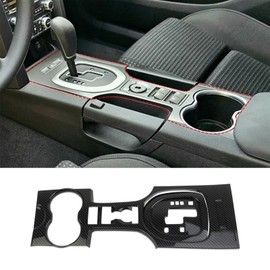 Central Control Gear Shift Panel Trim Cover Compatible with Pontiac G8 08-09/Holden Commodore 06-12 ABS Carbon fiber grain Gear Shifter Console Anti-Scratch Panel Frame Decorative (Carbon fiber)