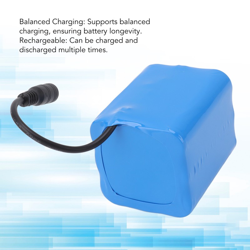 RC Boat Battery 7.4V 17000mAh Large Capacity Safe Charge Light