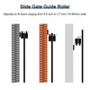 uxcell Gate Roller Guide Adjustable, 6" Sliding Gate Nylon Roller
