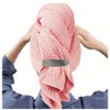 Microfiber Hair Towel Wrap – Extra-Large Quick-Dry Hair Turban with