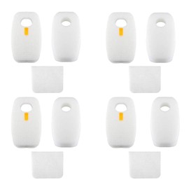 Eztronics Corp® 4-Pack Foam Felt Filter Replacement Kit for Shark Rocket DuoClean HV380 HV380 26 HV380C HV380W HV381 HV381C HV382 HV382BRN HV383 HV384Q, Replaces Shark Part# XFFH380 & XPSTFH380