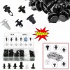 AQJ 100pcs Clip Fender Trim Car Auto Push Pin Rivet