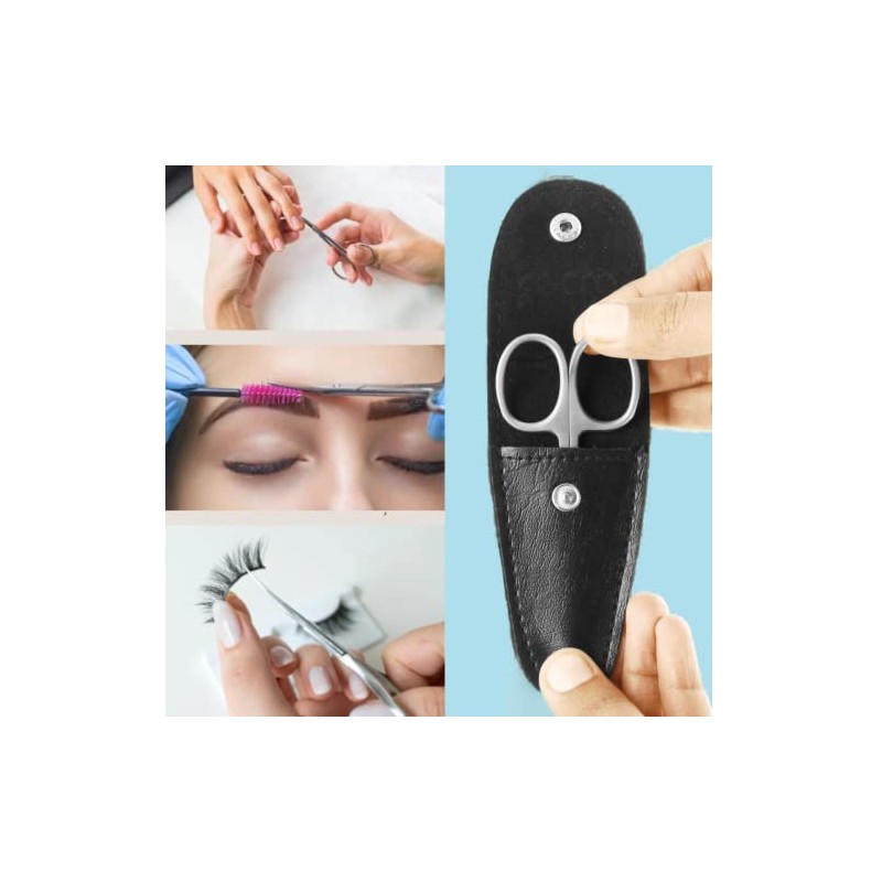 Tecto Professional Nail Scissors, Stainless Steel Manicure Scissors, Small Eyebrow,
