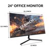 ZZA 24" Curved Gaming Monitor, Support 100Hz, Full HD 1920x1080,