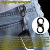 Begpoee Pack of 10 S-Shaped Carabiner Made of Stainless Steel,