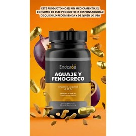 Aguaje y Fenogreco Endaroo 100 Cápsulas Suplemento Alimenticio Nutricional                                                                            
