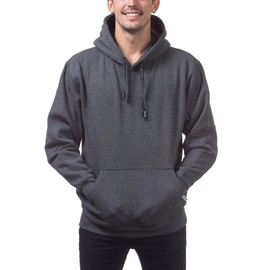 Pro Club Men's Heavyweight Pullover Hoodie (13oz), Charcoal, Large