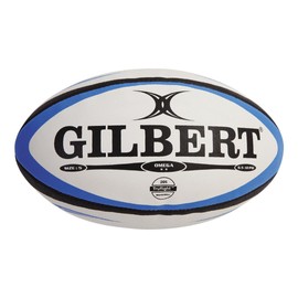 Gilbert Omega Match Rugby Ball - White - Size 5