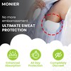 MONIER Armpit Sweat Pads for Under Arms - Extra Comfort,